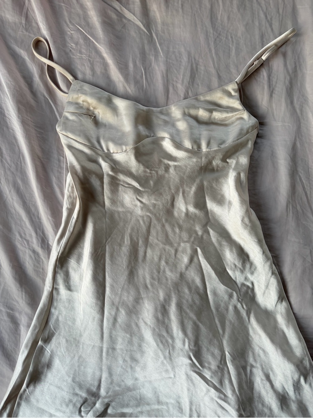 Princess Polly Jazelle Champagne Satin Dress